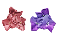 Jar Paris Pink & Purple Hydrangea Flower Earrings